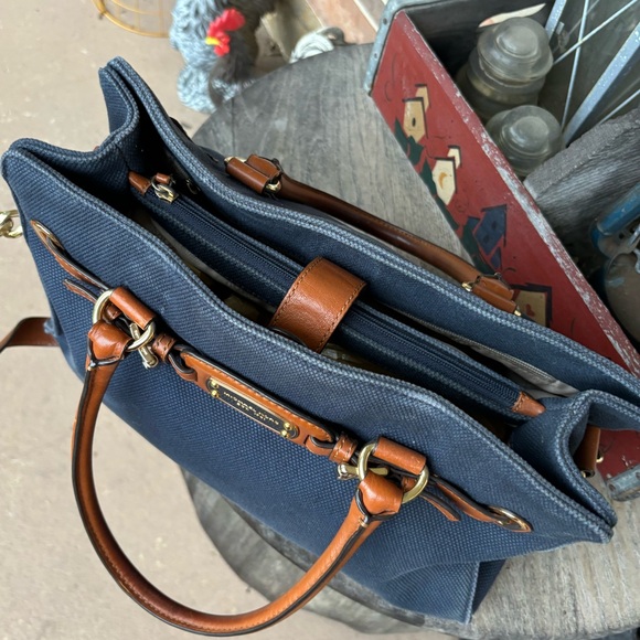 Michael Kors Hamilton Canvas Satchel - Picture 7 of 9